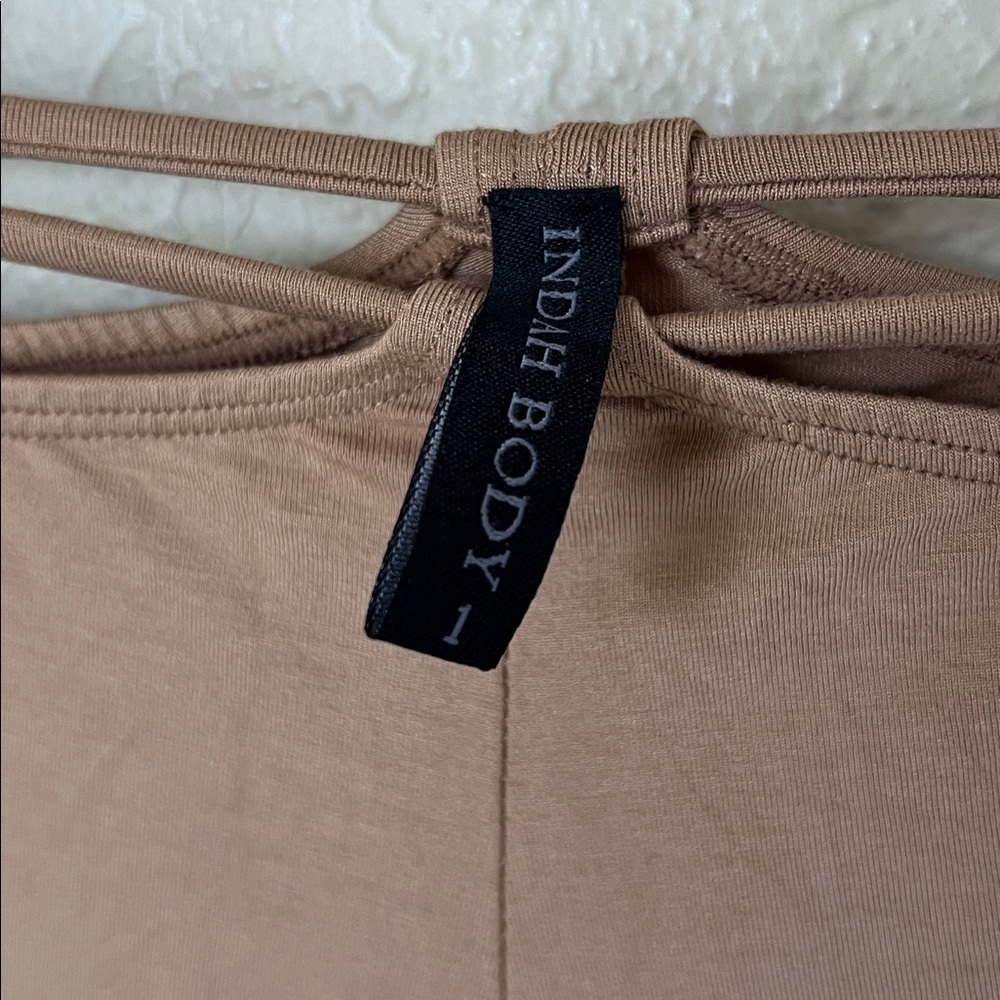 Indah tan flared string hip pants - image 8